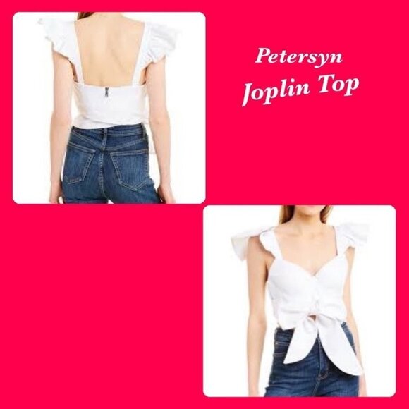 Petersyn Joplin Top in White Dot Size Small NWT - Picture 1 of 5